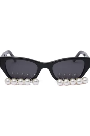 KIMHEKIM Lentes de sol con detalle de perla