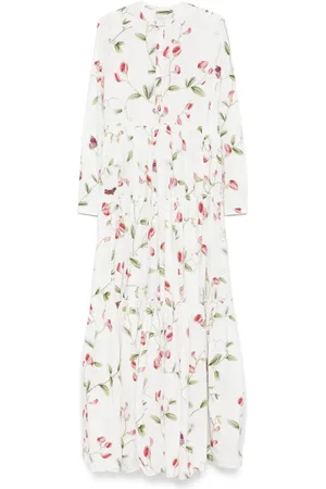 Giambattista Valli Vestido largo con estampado floral