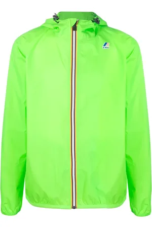 K-Way Chamarra con capucha y logo estampado