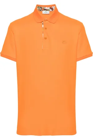Etro Playera tipo polo con bordado Pegaso