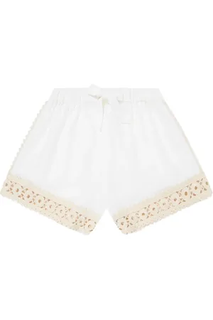 ZIMMERMANN Shorts con ribete de encaje