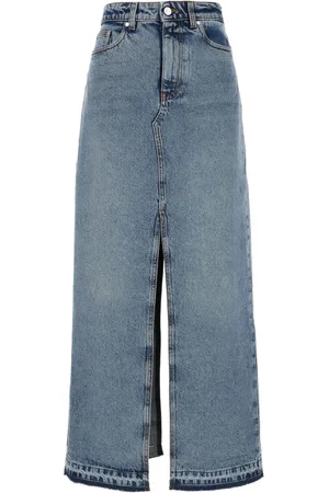 Stella McCartney Falda de mezclilla con abertura