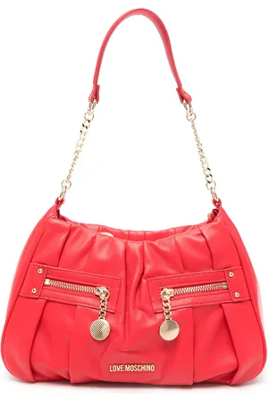 Moschino Bolsa de hombro con letras del logo
