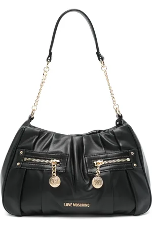 Moschino Bolsa de hombro con letras del logo