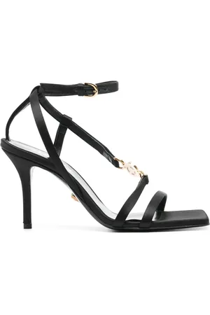 VERSACE Sandalias con placa Medusa y tacón de 90mm