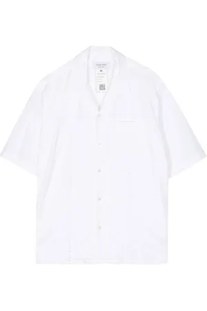 Marine Serre Camisa con detalle de encaje