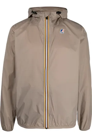 K-Way Chamarra con capucha y logo estampado