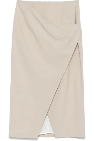 IRO Falda midi con diseño cruzado