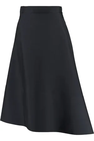 Jil Sander Falda midi con diseño asimétrico
