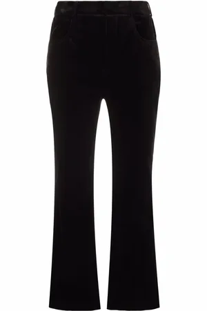Saint Laurent Pantalones capri con tiro alto