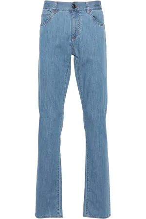 CANALI Jeans slim con tiro medio