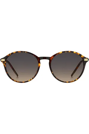 HUGO BOSS Lentes de sol con armazón estilo carey