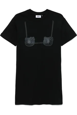 GCDS Vestido corto con brasier estampado de x Hello Kitty