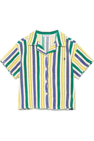 Bobo Choses Camisa de tejido de rizo con motivo de rayas