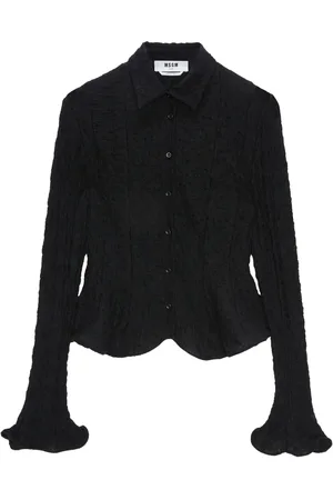Msgm Camisa con efecto arrugado