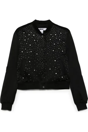 DKNY Chamarra bomber con apliques