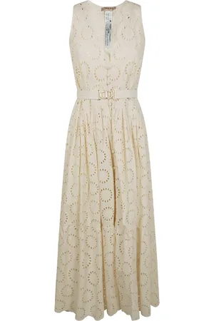 Twin-Set Broderie anglaise maxi dress