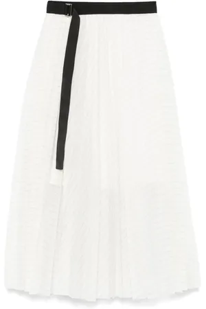 SACAI Falda midi con pliegues