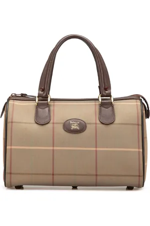 Burberry Bolsa boston Vintage Check Canvas del siglo XX