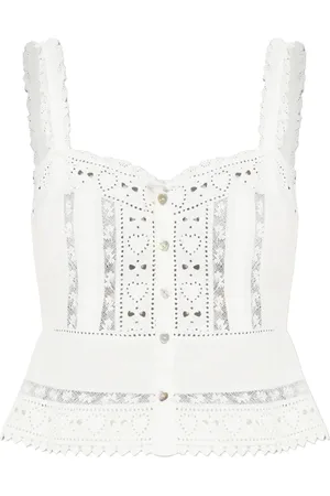 LOVESHACKFANCY Top con botones