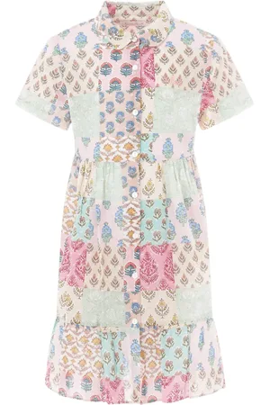 MC2 SAINT BARTH Vestido con diseño patchwork