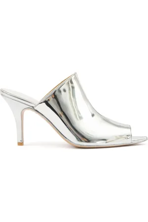 Maison Margiela Mules con efecto metalizado