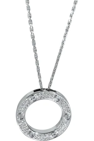 Cartier Collar Love en oro blanco de 18kt con diamante