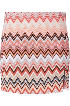 Missoni Falda corta con motivo en zigzag