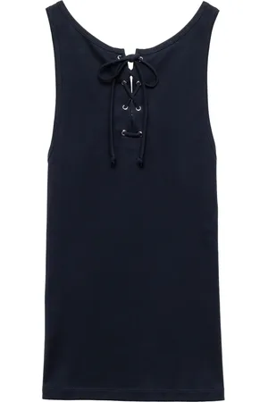 Prada Camiseta con cordones