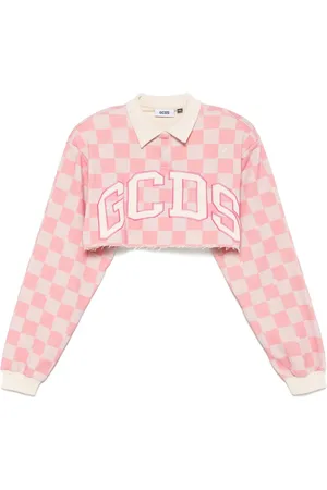 GCDS Playera tipo polo corta con logo estampado