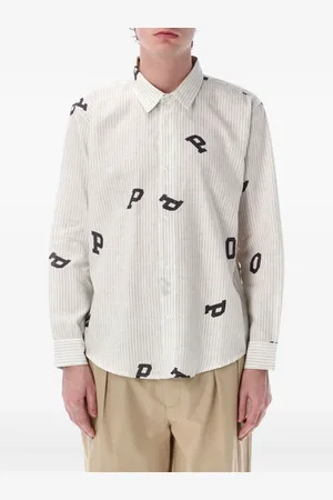 Pop Trading Company Camisa con letras estampadas