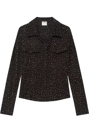 Courrèges Camisa con estampado de salpicaduras de pintura