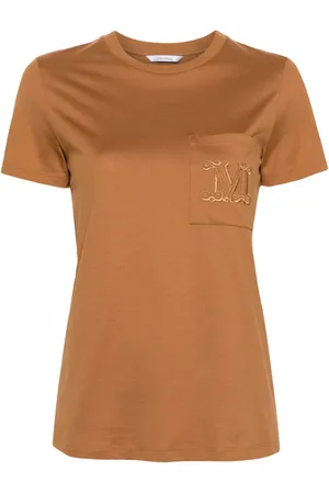 Max Mara Playera con logo bordado