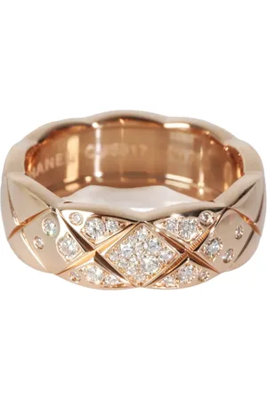 CHANEL Anillo Coco Crush en oro rosa de 18kt con diamantes