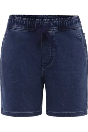 Petit Bateau Shorts de mezclilla con cordones en la pretina