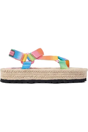 Stella McCartney Sandalias estilo alpargatas con motivo arcoíris
