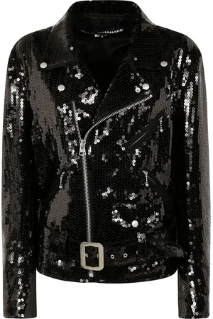 JUNYA WATANABE Chamarra biker con lentejuelas