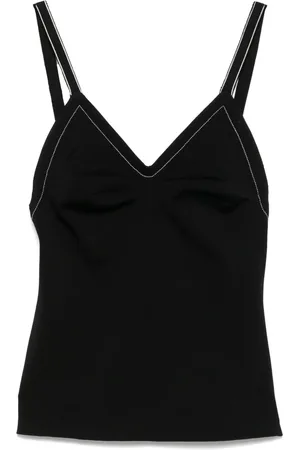 Carven Top con costuras en contraste