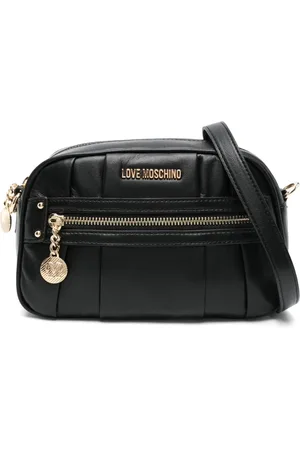 Moschino Bolsa crossbody con placa del logo
