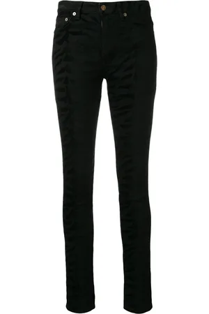 Saint Laurent Jeans con estampado de cebra