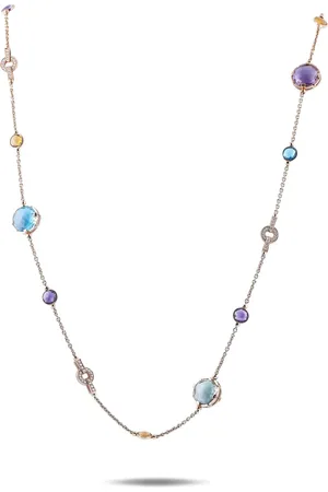 Bvlgari Collar Parentesi en oro rosa de 18kt con gemas