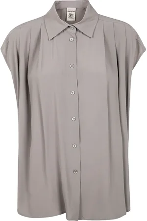 SEMICOUTURE Camisa con acabado satinado