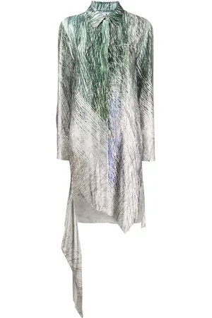 OFF-WHITE Vestido camisero Spiral
