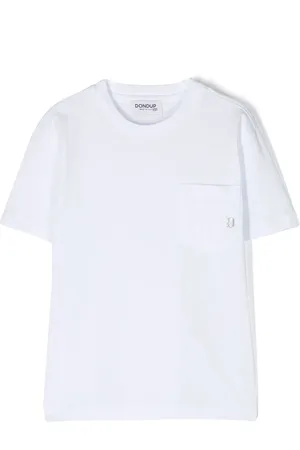 Dondup Playera con bolsillo de parche y logo