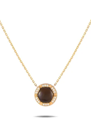 CHAUMET Collar en oro rosa de 18kt con topacio y diamante