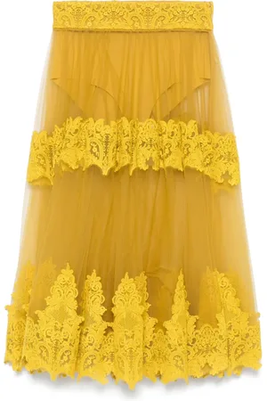 Elisabetta Franchi Falda midi de tul
