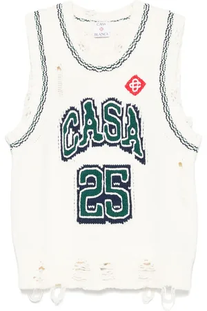 Casablanca Chaleco de béisbol en intarsia