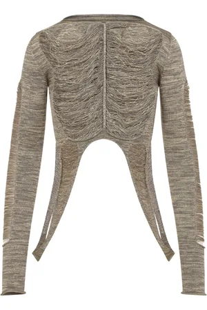 Rick Owens Playera con detalles de canalé