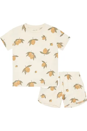 Konges Sløjd Set de shorts con limones estampados