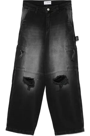HAN Kjøbenhavn Jeans cargo con efecto envejecido